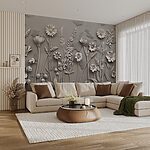 Fotomurales Arte mural con flores y plantas