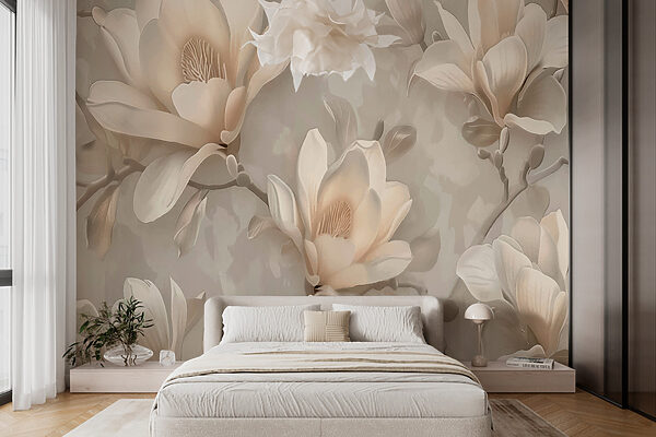 Papel pintado con flores Fotomurales Papel pintado con flores