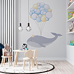Fotomurales Ballena con globos