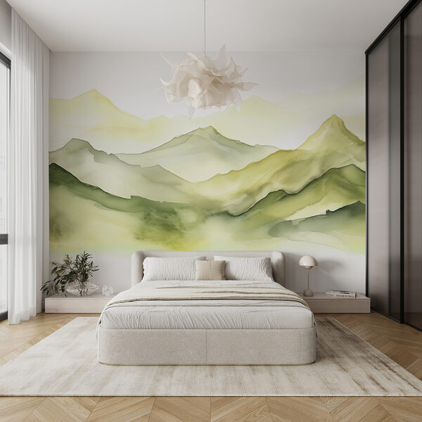 Pintura de una cordillera Fotomurales Pintura de una cordillera