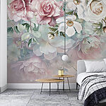Fotomurales Pintura de flores sobre una superficie