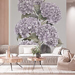 Fotomurales Hortensias lavanda en elegante floración