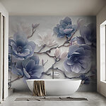 Fotomurales Elegancia floreciente en tonos suaves