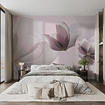 Fotomurales Elegantes flores en tonos suaves