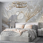 Fotomurales Los pétalos besados por el rocío brillan intensamente