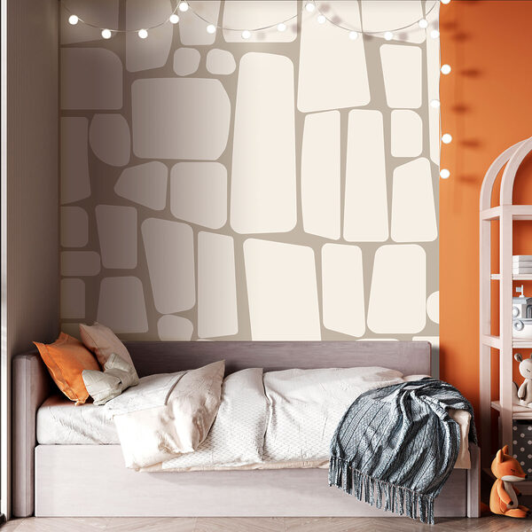 Fotomurales Rectángulos blancos y tostados