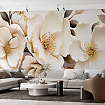 Fotomurales Elegante arreglo floral cremoso
