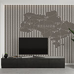 Fotomurales Mapa de ucrania con texto en blanco