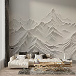 Fotomurales Cordillera blanca con nieve