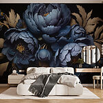 Fotomurales Grupo de flores azules