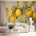 Fotomurales Pintura de limones en un árbol