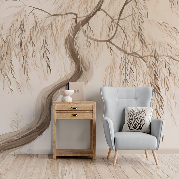 Árbol con ramas y hojas Fotomurales Árbol con ramas y hojas