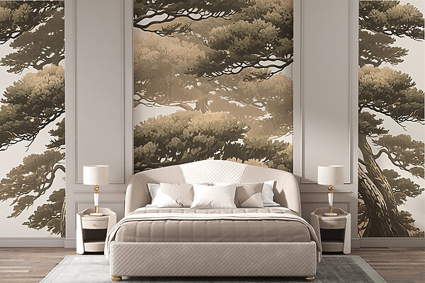 Fotomurales Grupo de árboles con ramas