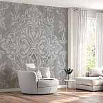 Fotomurales Papel pintado gris y blanco