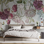 Fotomurales Elegancia floral en suaves tonos pastel