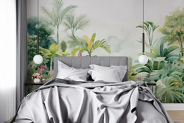 Pintura de plantas y flores Fotomurales Pintura de plantas y flores