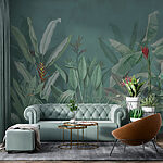 Fotomurales Papel pintado con plantas y flores