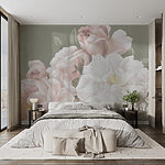 Fotomurales Rosas elegantes en tonos pastel suaves