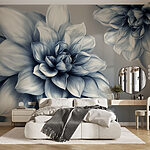 Fotomurales Elegantes flores en tonos suaves.