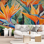 Fotomurales Floraciones brillantes en colores vibrantes.