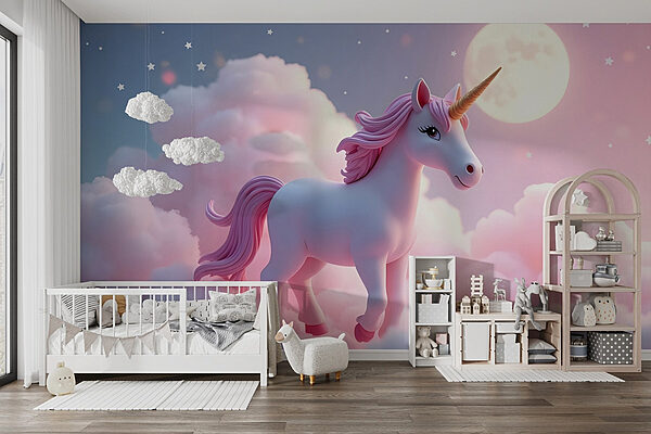 Unicornio en las nubes Fotomurales Unicornio en las nubes
