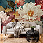 Fotomurales Floraciones vibrantes en colores suaves