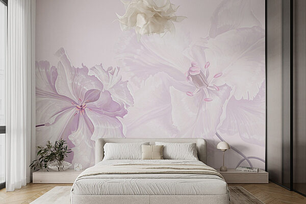 Fotomurales Fotomurales Delicadas flores en tonos suaves (SKU: w02566)