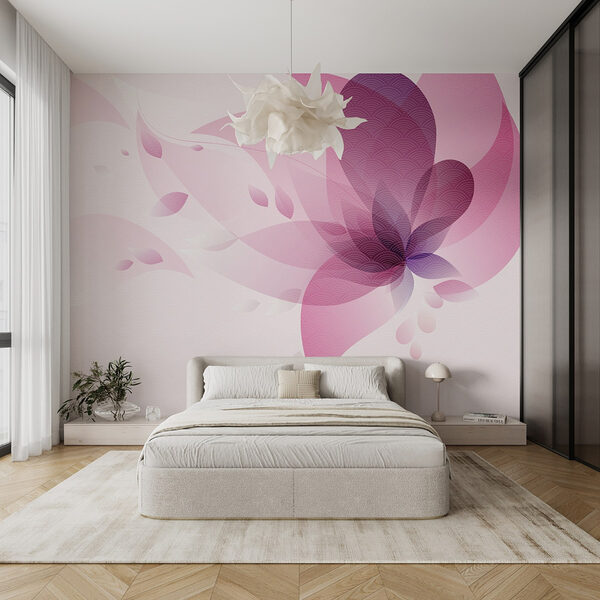 Fotomurales Flor rosa y morada