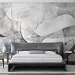 Fotomurales Arte en gris y blanco