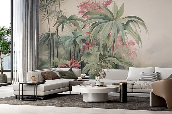Pintura de plantas y flores Fotomurales Pintura de plantas y flores