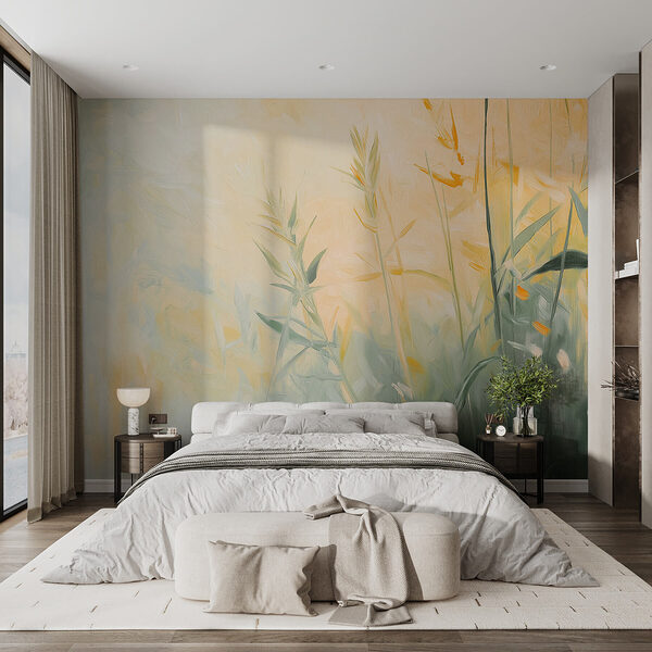 Pintura de plantas y flores Fotomurales Pintura de plantas y flores