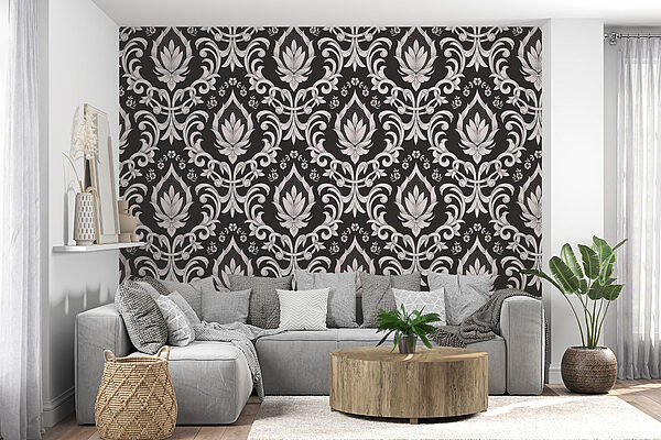Papel pintado blanco y negro Fotomurales Papel pintado blanco y negro