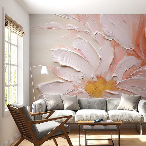 Pintura de una flor Fotomurales Pintura de una flor