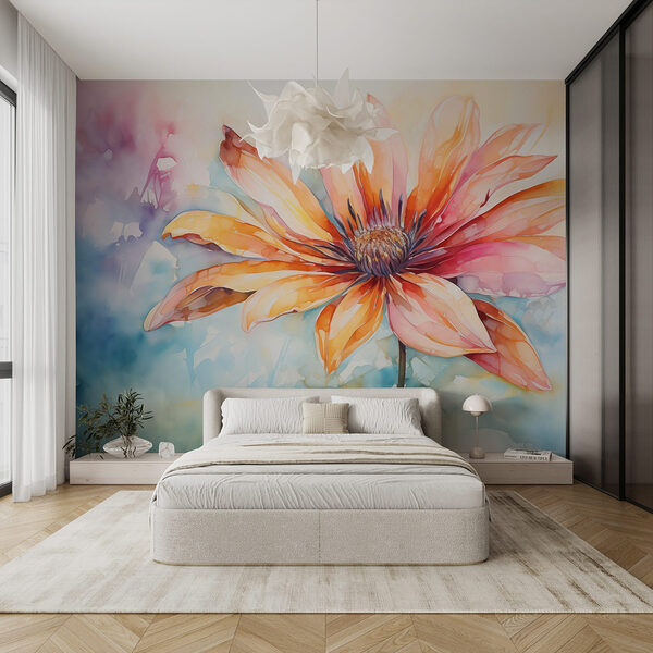 Pintura de una flor Fotomurales Pintura de una flor