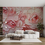 Fotomurales Elegantes flores en tonos suaves