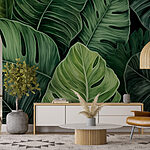 Fotomurales Grupo de hojas verdes