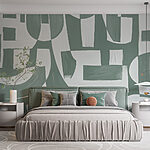 Fotomurales Arte blanco y gris