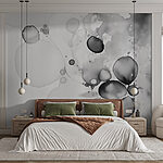 Fotomurales Elementos de diseño abstractos en blanco y negro