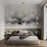 Fotomurales Nube blanca y negra