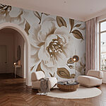 Fotomurales Elegancia floral en tonos suaves