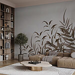 Fotomurales Planta con hojas marrones