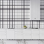 Fotomurales A cuadros grises y blancos