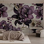 Fotomurales Elegante arreglo floral morado en exposición