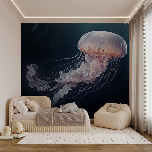 Medusas en el agua Fotomurales Medusas en el agua