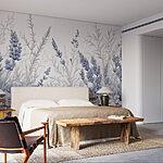 Fotomurales Delicados azules en armonía floral