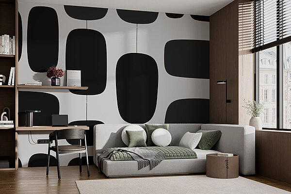 Fotomurales Fotomurales Diseño en blanco y negro (SKU: w02861)