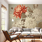 Fotomurales Flores vibrantes en tonos suaves