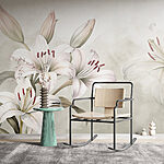 Fotomurales Delicados lirios en tonos suaves