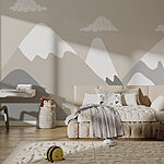 Fotomurales Cordillera con nubes