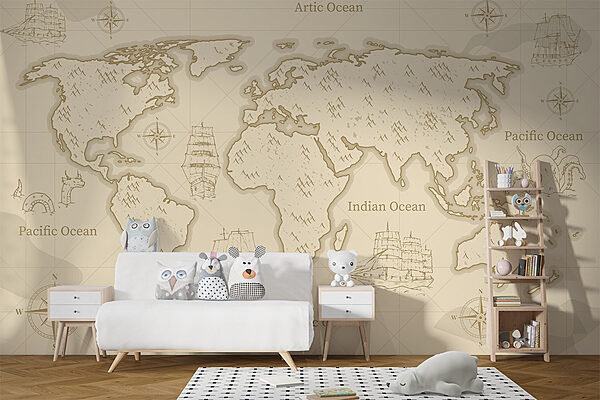 Mapa del mundo Fotomurales Mapa del mundo